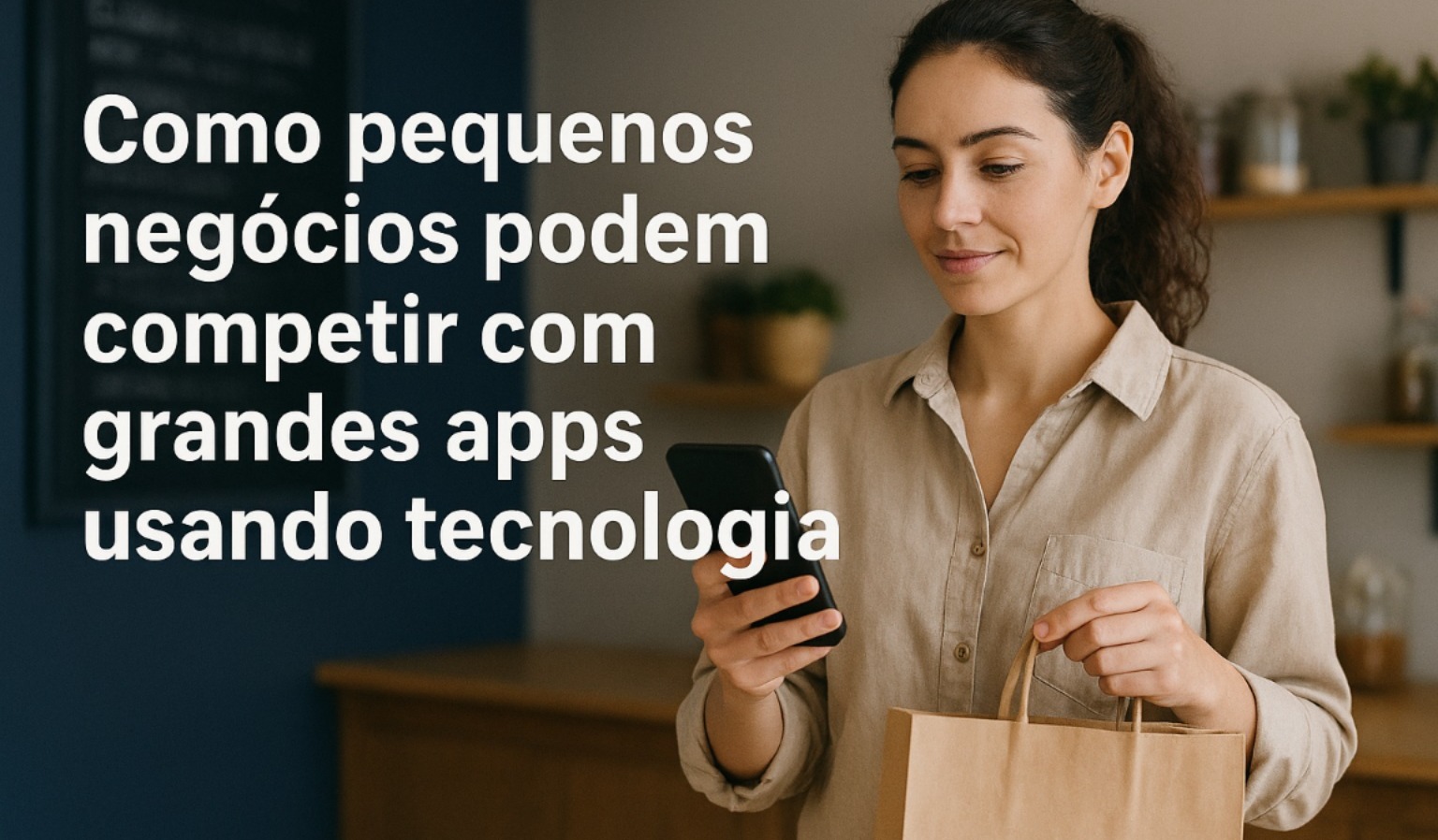 Como pequenos negócios podem competir com grandes apps usando tecnologia