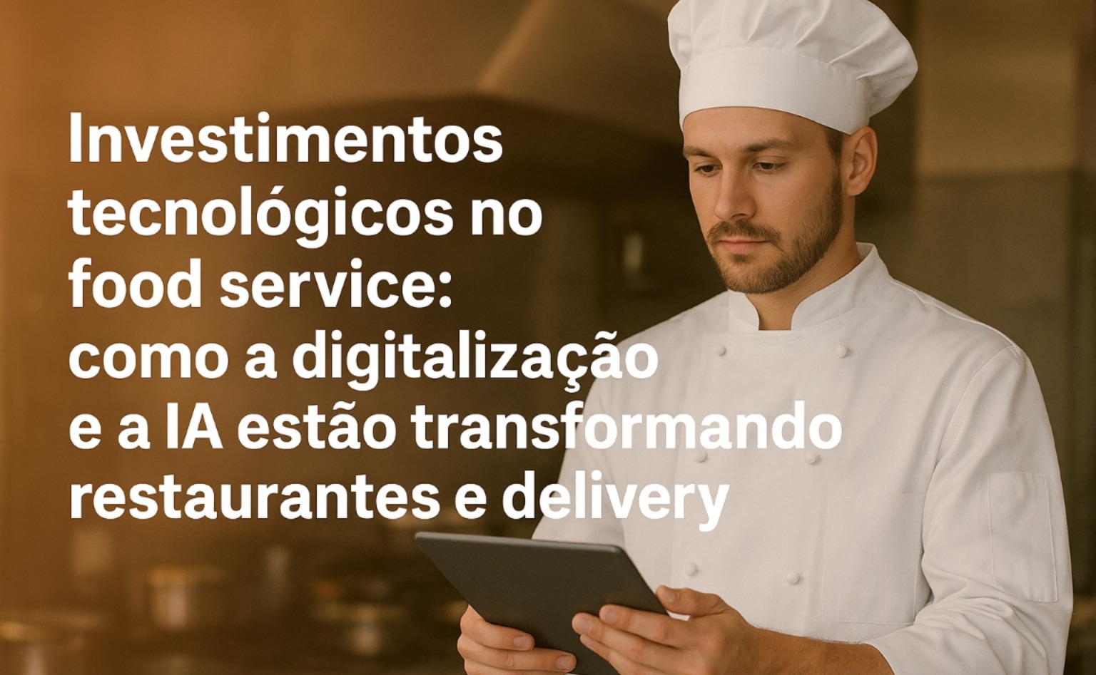 Investimentos tecnológicos no food service: como a digitalização e a IA estão transformando restaurantes e delivery