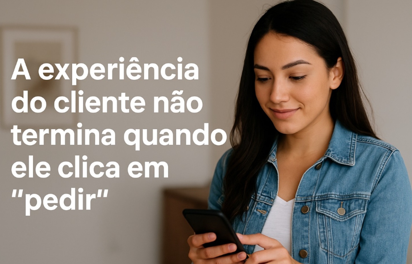 A experiência do cliente não termina quando ele clica em “pedir”