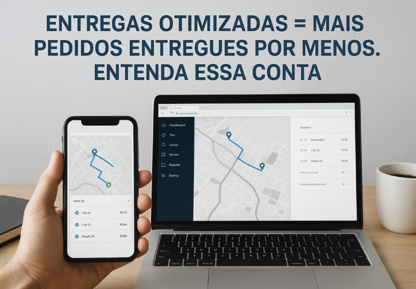 Entregas otimizadas = mais pedidos entregues por menos. Entenda essa conta